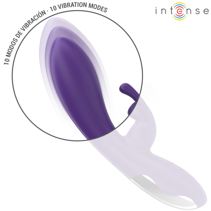 Vibromasseur rabbit silicone 10 vibrations — packaging fournisseur