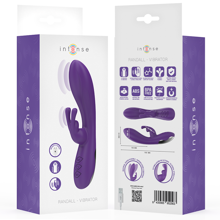 Vibromasseur rabbit silicone 10 vibrations — vue principale 2