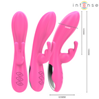 Vibromasseur rabbit silicone 10 vibrations — vue de profil