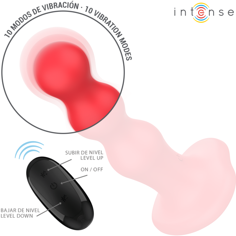 Vibromasseur Cody à ventouse relief télécommandé — vue de dos