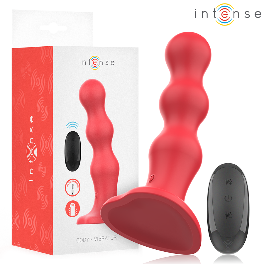Vibromasseur Cody à ventouse relief télécommandé — vue principale