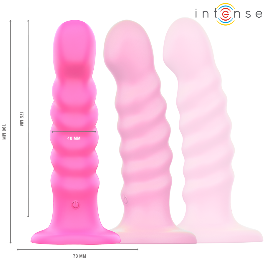 Vibromasseur design spirale avec télécommande — vue de dos 2