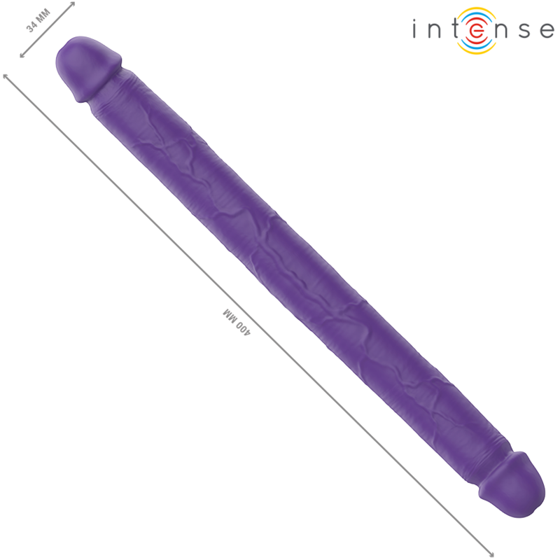 Double gode vibrant flexible télécommandé — vue rapprochée