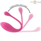 Vibromasseur en U double stimulation télécommandé — détail texture surface
