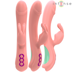 Vibromasseur rabbit avec embout oscillant point G — vue de profil