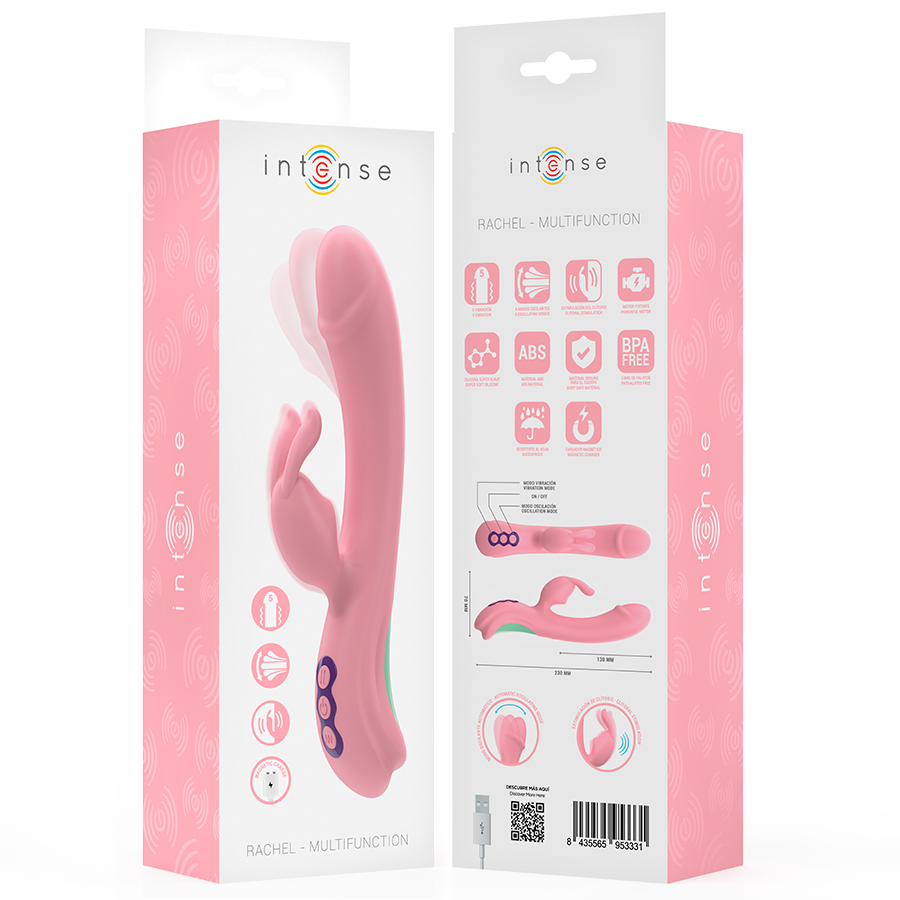 Vibromasseur rabbit avec embout oscillant point G — détail base