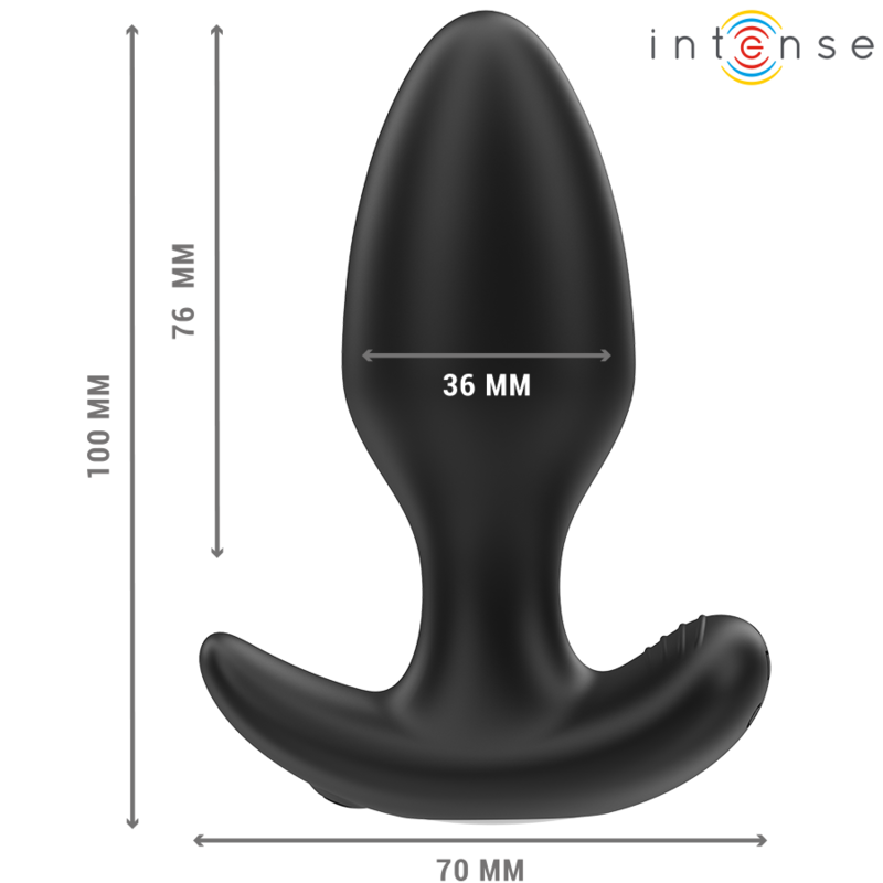 Plug anal vibrant Joey télécommandé — vue de profil