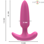 Plug anal vibrant télécommandé en silicone — vue de profil