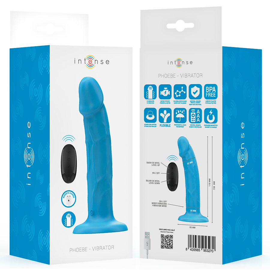 Gode réaliste vibrant à ventouse télécommandé — comparatif dimensionnel