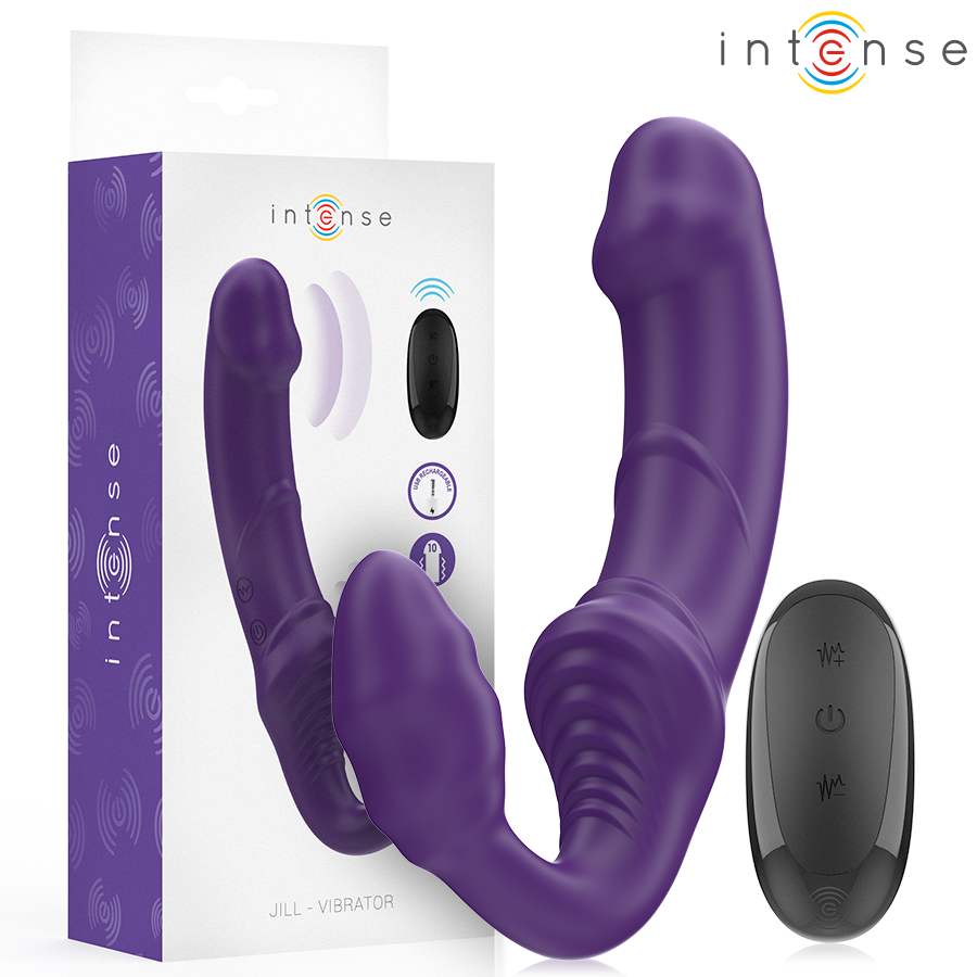 Double vibromasseur Jill violet télécommandé — vue principale