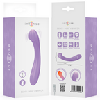 Vibromasseur chauffant point G en silicone — comparatif dimensionnel