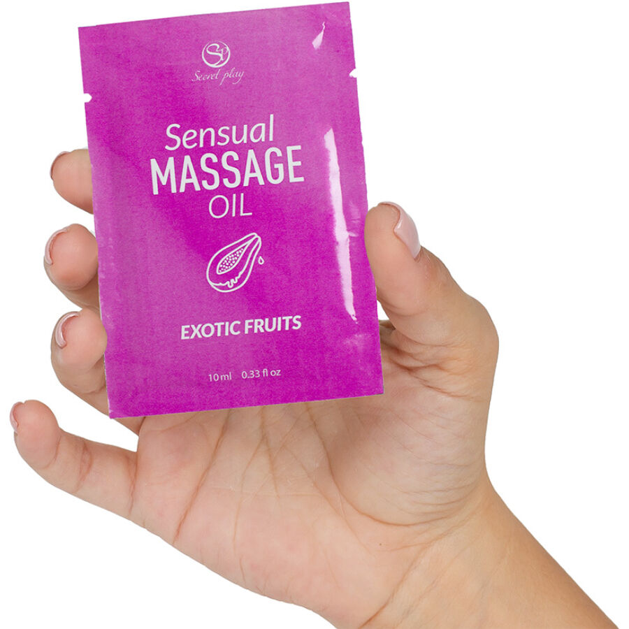 Huile de massage fruits exotiques monodose 10 ml — détail produit