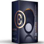 Boite de l'anneau penien vibrant Capture Climaximum, packaging bleu nuit dore presentant le cockring et les mentions 10 vitesses USB rechargeable.