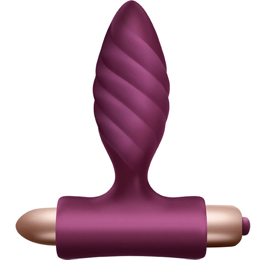 Coffret Desire vibromasseur torsadé et plug anal — vue de profil