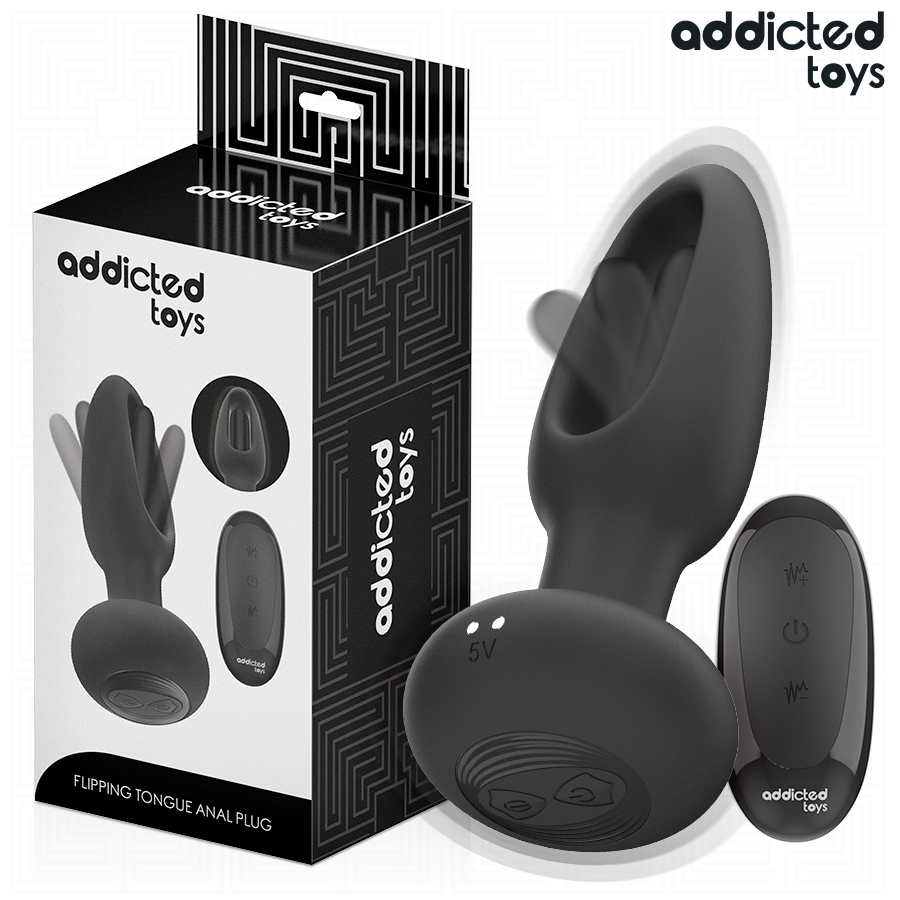 Plug anal vibrant à langue oscillante télécommandé — vue principale