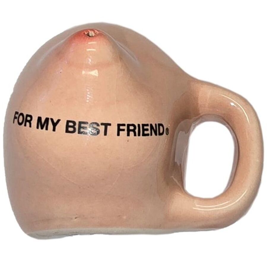 Aimant poitrine sur tasse en céramique « pour mon meilleur ami »