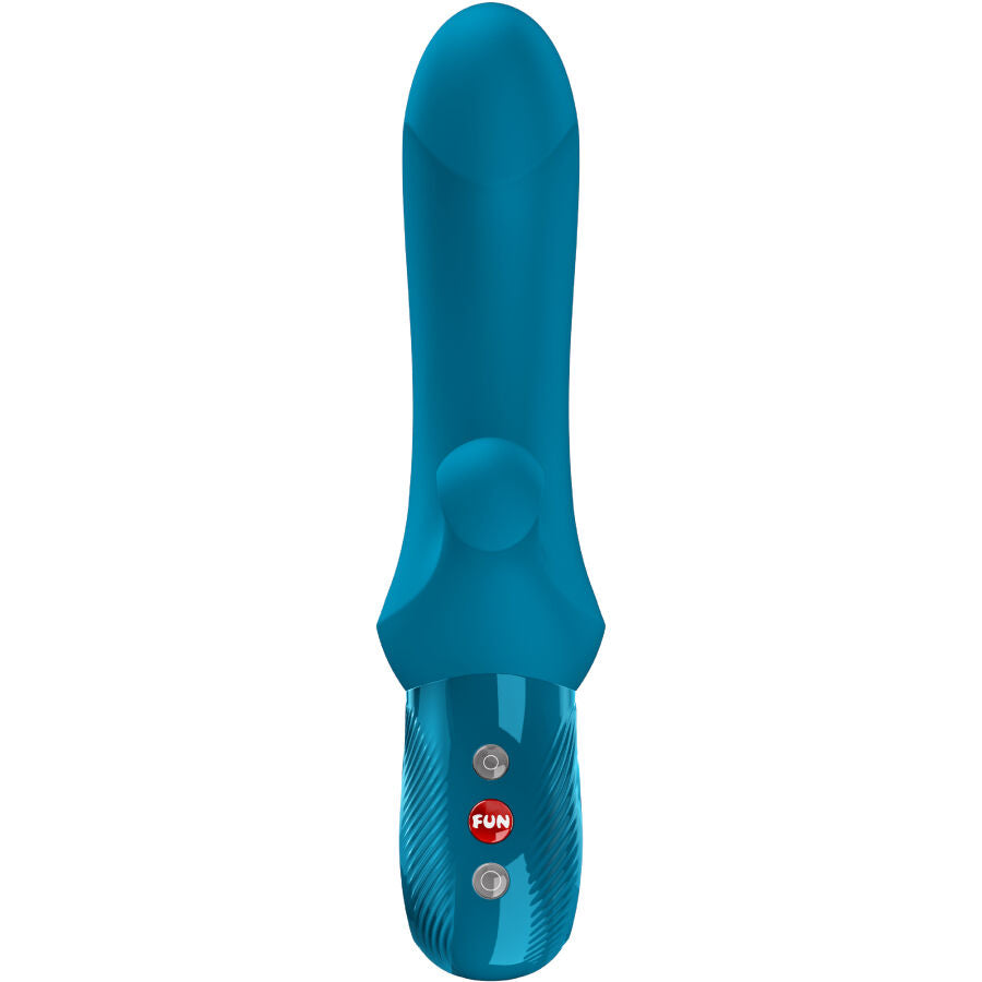 Pulsateur lapin tige incurvée point G stimulateur plat — vue de profil