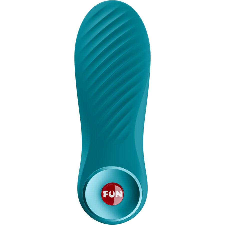 Mini vibromasseur bullet texturé rechargeable — vue de profil