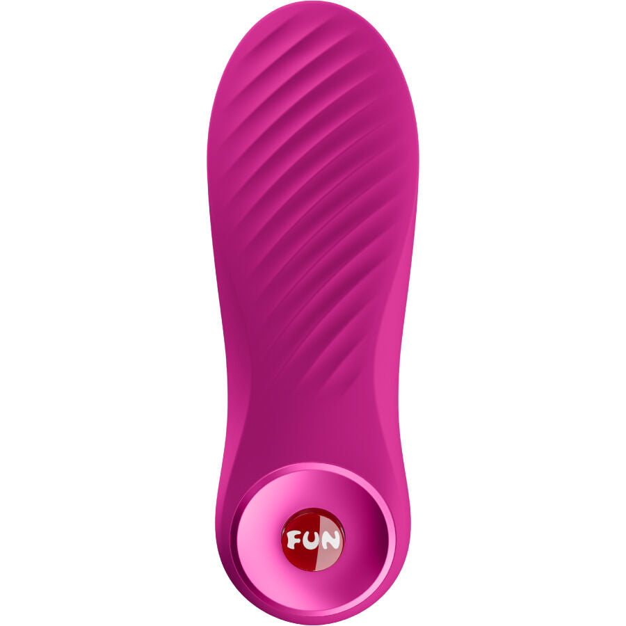 Mini vibromasseur bullet texturé rechargeable — vue rapprochée