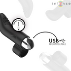 Stimulateur de doigt rechargeable compact — vue rapprochée