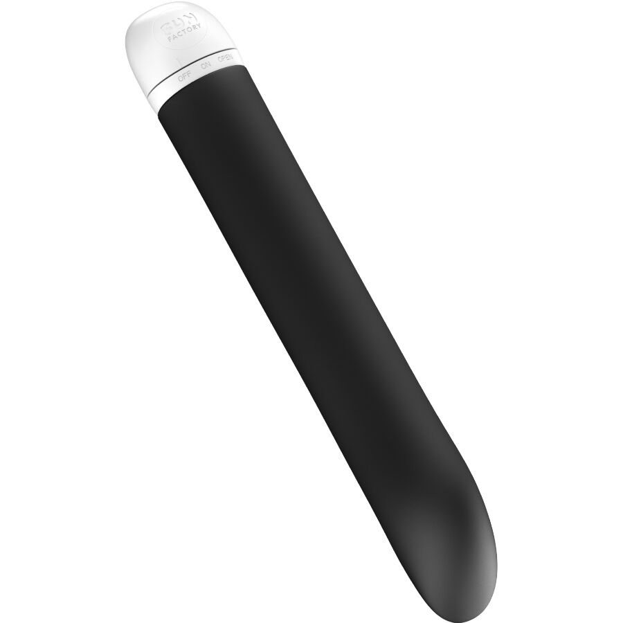Vibromasseur point G Fun Factory Joupie noir en silicone, format fin et compact