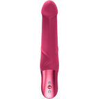 Vibromasseur point G en silicone tige incurvée — détail base