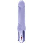 Vibromasseur point G en silicone tige incurvée — vue de profil