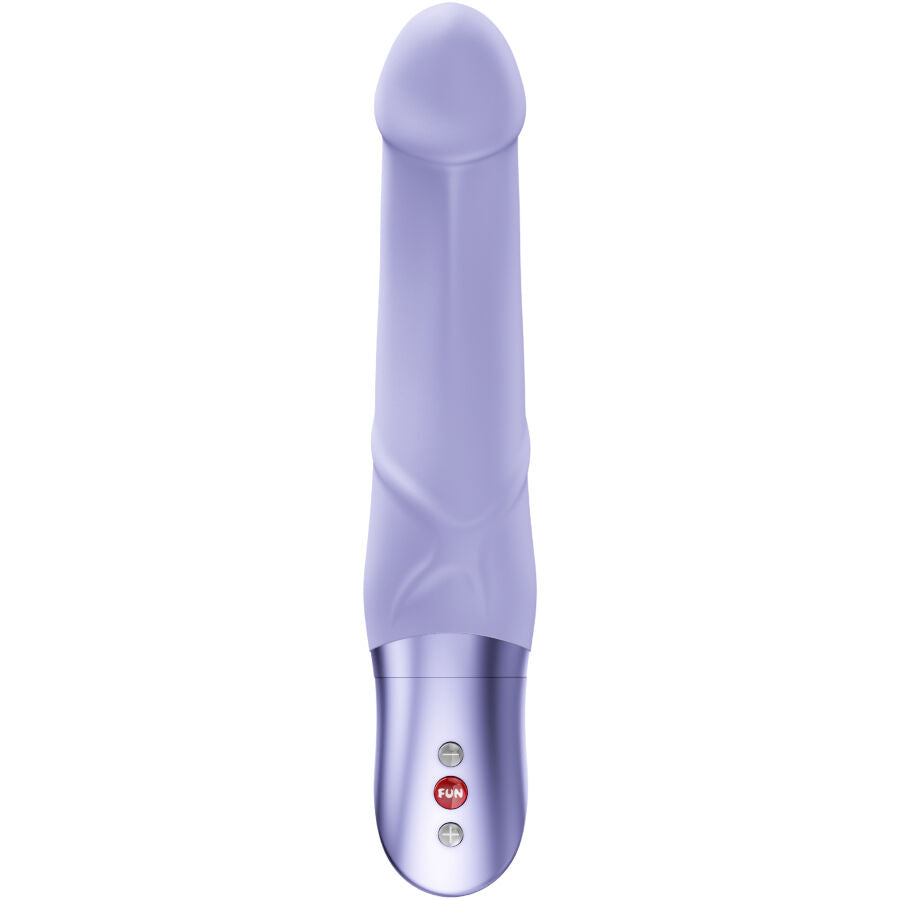 Vibromasseur point G en silicone tige incurvée — vue de profil
