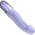 Vibromasseur point G en silicone tige incurvée — finition matière