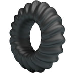 Anneau pénien en silicone toucher velours — vue de profil
