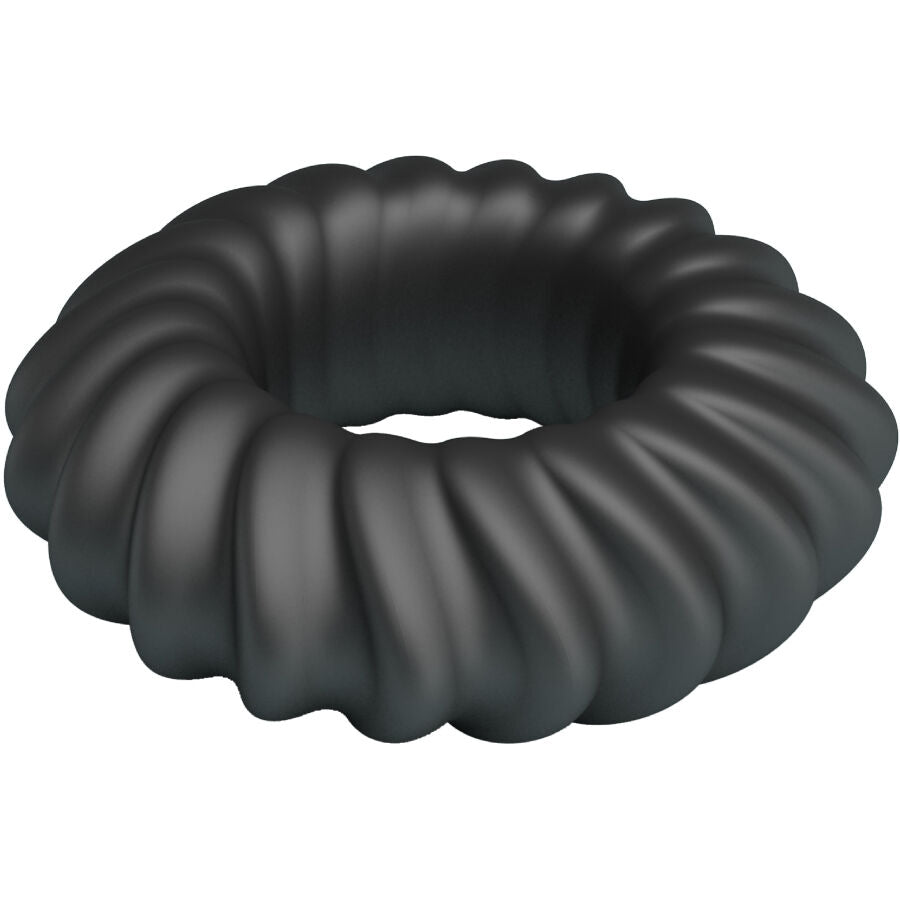 Anneau pénien en silicone toucher velours — détail texture surface