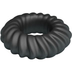 Anneau pénien en silicone toucher velours — détail texture surface