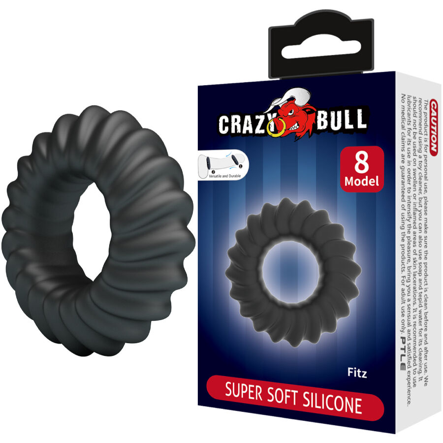 Anneau pénien en silicone toucher velours — vue principale
