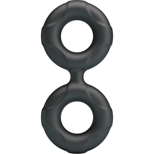 Anneau pénien double silicone soutien renforcé — détail produit