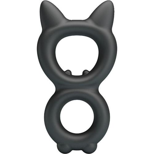 Anneau pénien double en silicone souple — détail produit