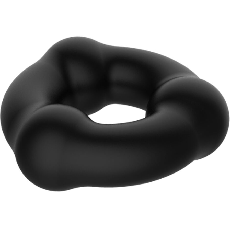 Anneau en silicone avec nodules pour homme — détail texture surface