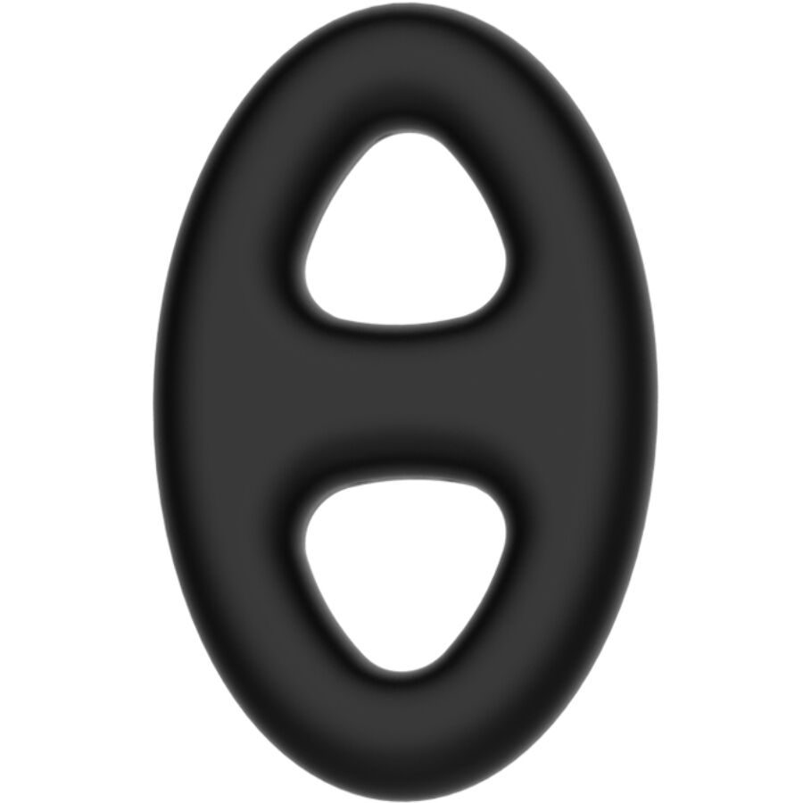 Anneau pénien silicone double ovale Crazy Bull — détail produit