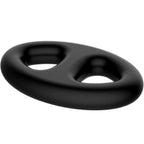 Anneau pénien silicone double ovale Crazy Bull — détail texture surface
