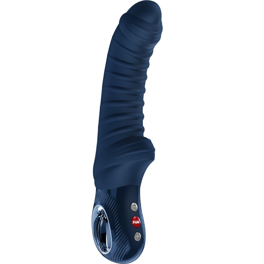 Vibromasseur point G flexible à poignée ergonomique Tiger — détail texture surface