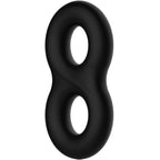 Bague pénienne double infinity en silicone — vue de profil