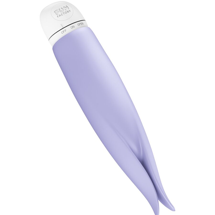 Vibromasseur clitoridien compact à embouts souples Volita — vue de profil
