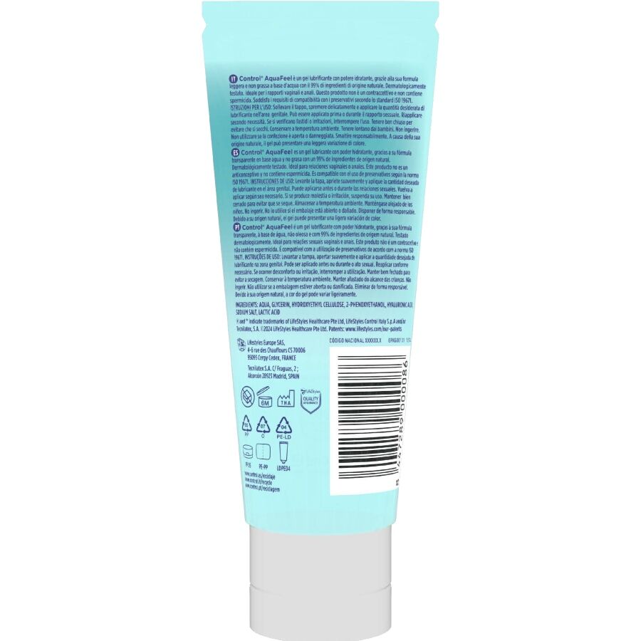 Lubrifiant base eau à l'acide hyaluronique — détail produit