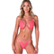 Ensemble soutien-gorge + string resilque rouge tomate S/M