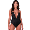 Body Sensie en satin avec décolleté V plongeant — vue principale