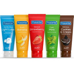 Coffret de lubrifiants gourmands saveurs assorties — vue de profil
