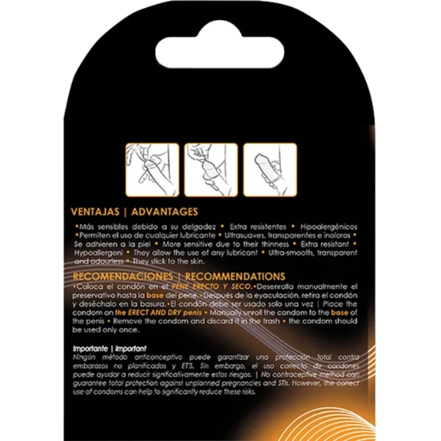 Préservatifs sans latex extra fins Uniq Classic — détail produit