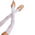 Gants longs en dentelle florale jusqu'aux coudes — vue principale