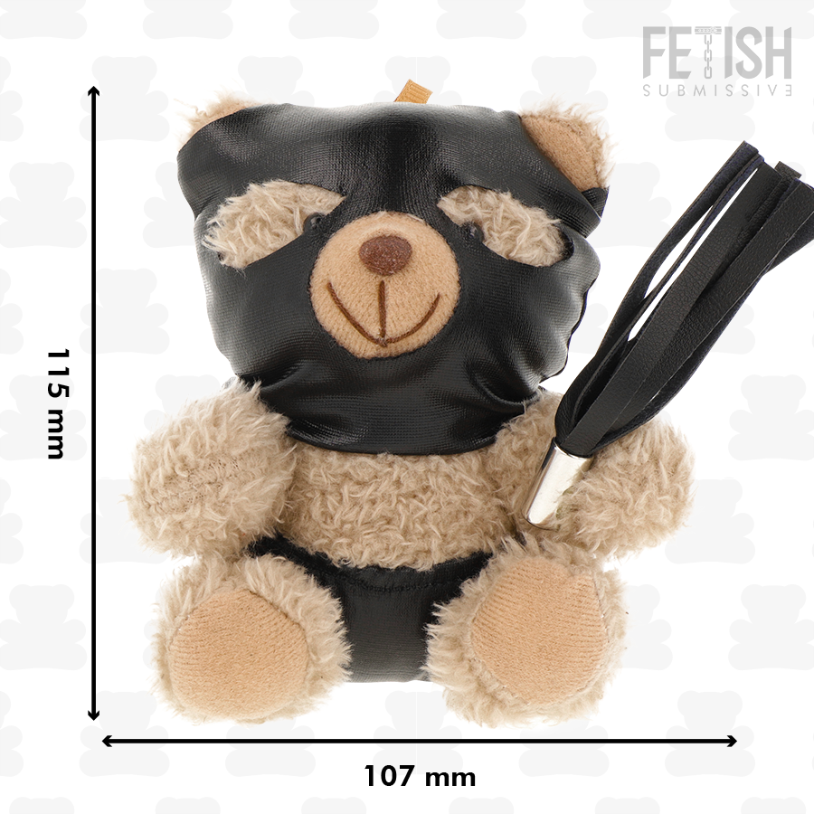 Ours en peluche fétiche porte-clés Luno — vue de dos