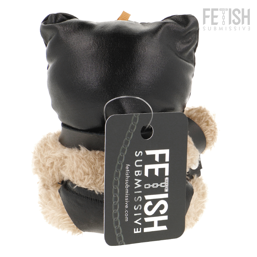 Ours en peluche fétiche porte-clés Luno — vue de profil