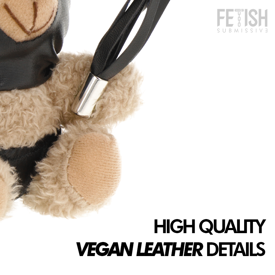 Ours en peluche fétiche porte-clés Luno — détail texture surface